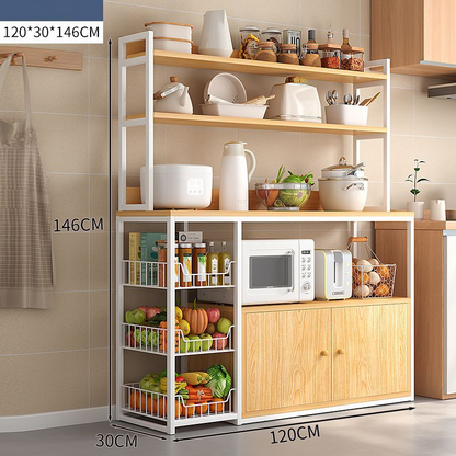 Etajeră de bucătărie multifuncțională - 120x30x146 cm — Confort Practic Pentru Casa Ta