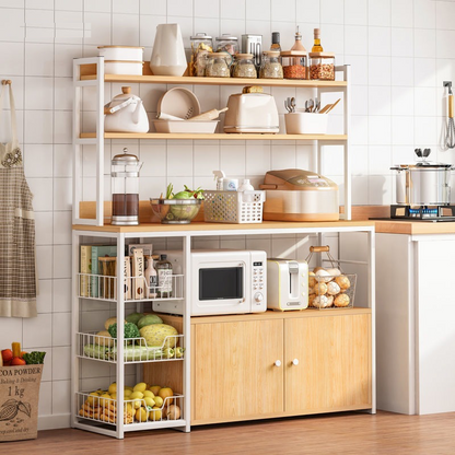 Etajeră de bucătărie multifuncțională - 120x30x146 cm — Confort Practic Pentru Casa Ta