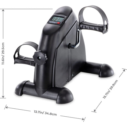 Mini bicicleta de exercitii pliabila cu ecran LCD — Confort Personal Zi de Zi