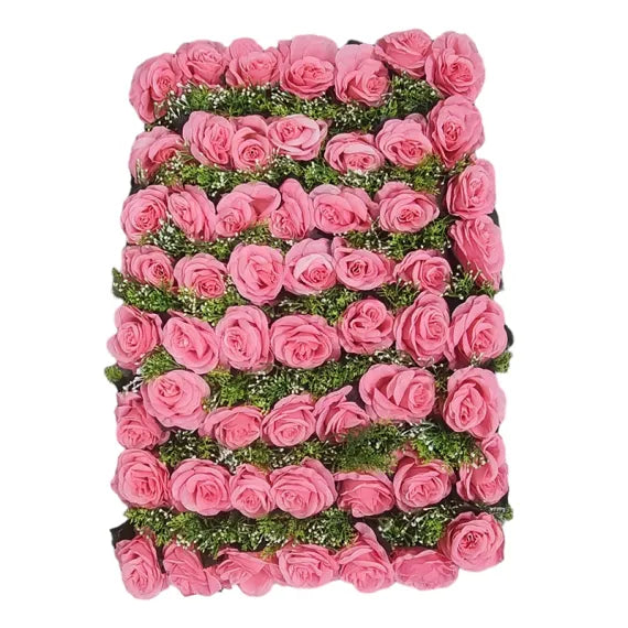 Panou Floral Artificial cu 56 de Trandafiri – 60 x