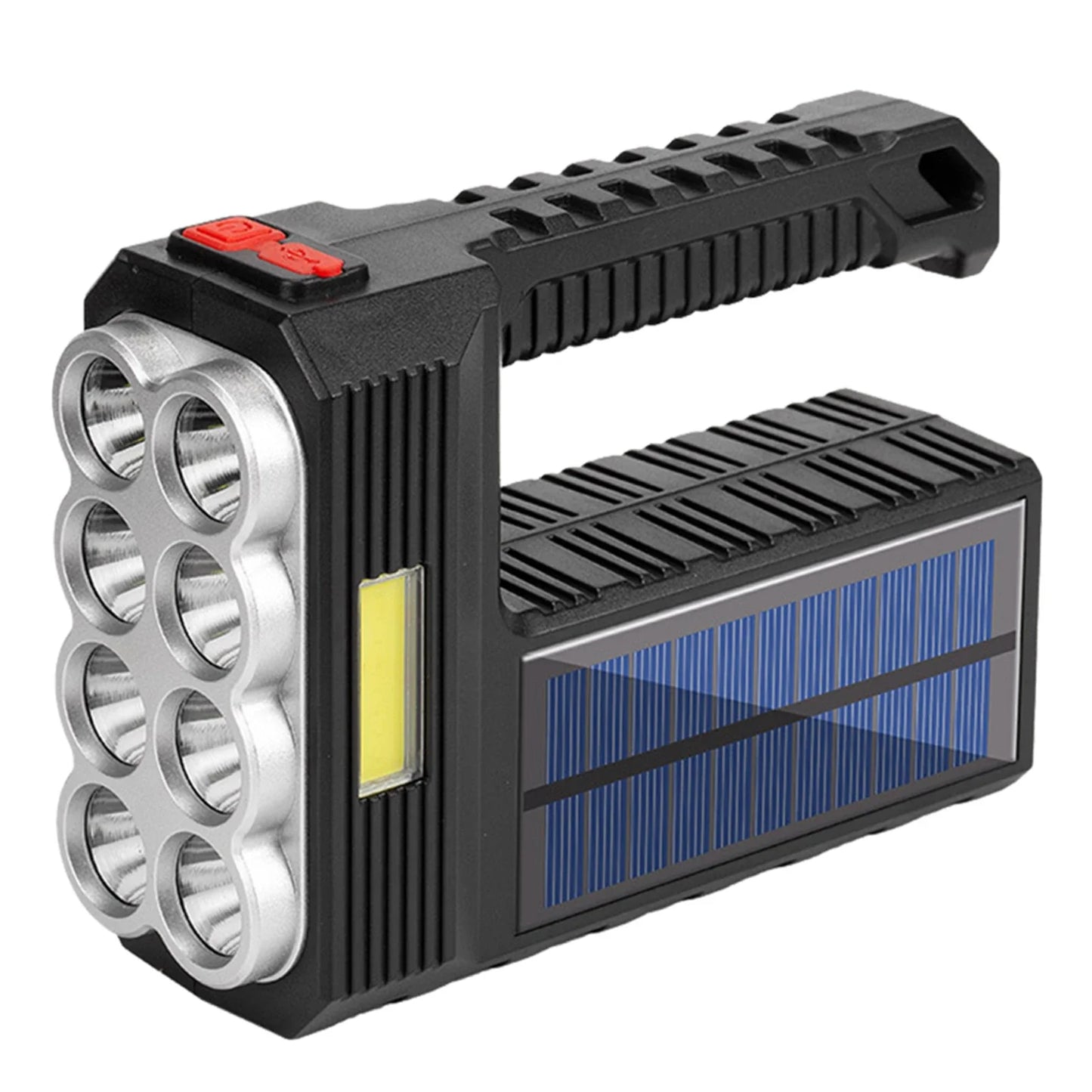 Lanterna cu 8 LED-uri si LED COB incarcare solara si — Ambient Modern Pentru Acasă