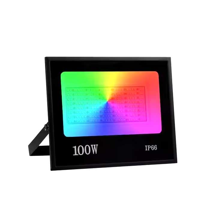 Proiector LED RGB 100W, 220V, IP66, cu Telecomandă pentru Exterior, EAZ-IL0119