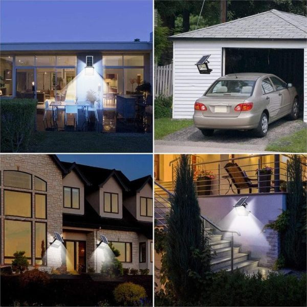 Proiector Solar LED 25W cu Panou Separat, Telecomandă, Temporizator și IP67, Q-18D034
