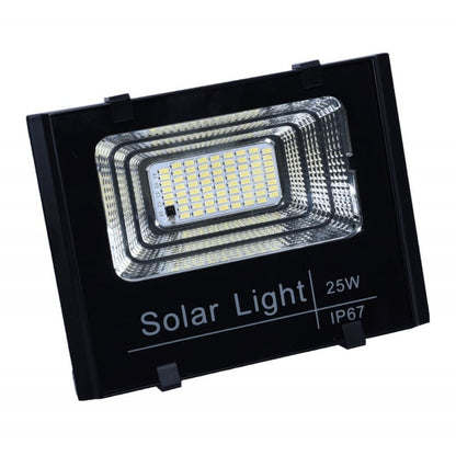 Proiector Solar LED 25W cu Panou Separat, Telecomandă, Temporizator și IP67, Q-18D034