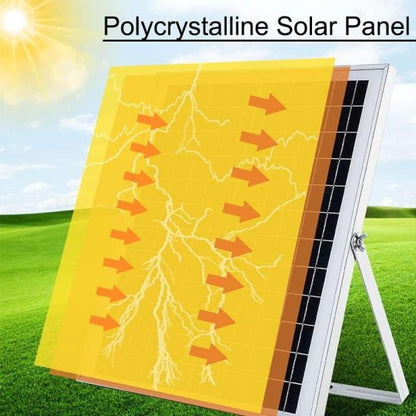 Proiector Solar LED 25W cu Panou Separat, Telecomandă, Temporizator și IP67, Q-18D034