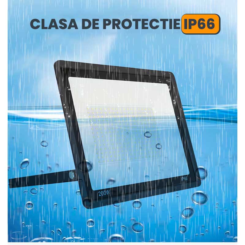 Proiector LED SMD Slim 20W, 220V, IP66, Lumină Puternică pentru Exterior, EAZ-IL039