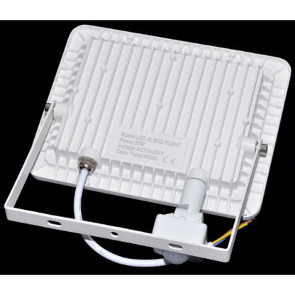 Proiector LED Slim 50W cu Senzor de Mișcare, Lumină Rece și Protecție IP66, Q-20A005