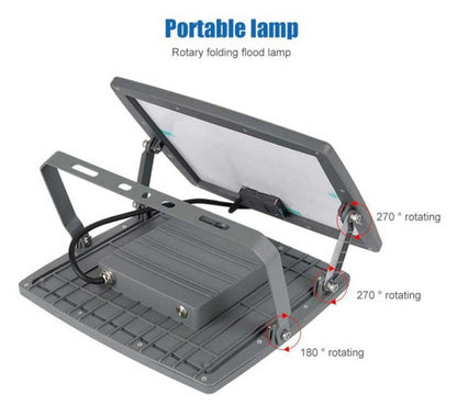 Proiector Solar LED 100W, IP65, 2000LM, 3 Opțiuni de Prindere, CLS-IL005