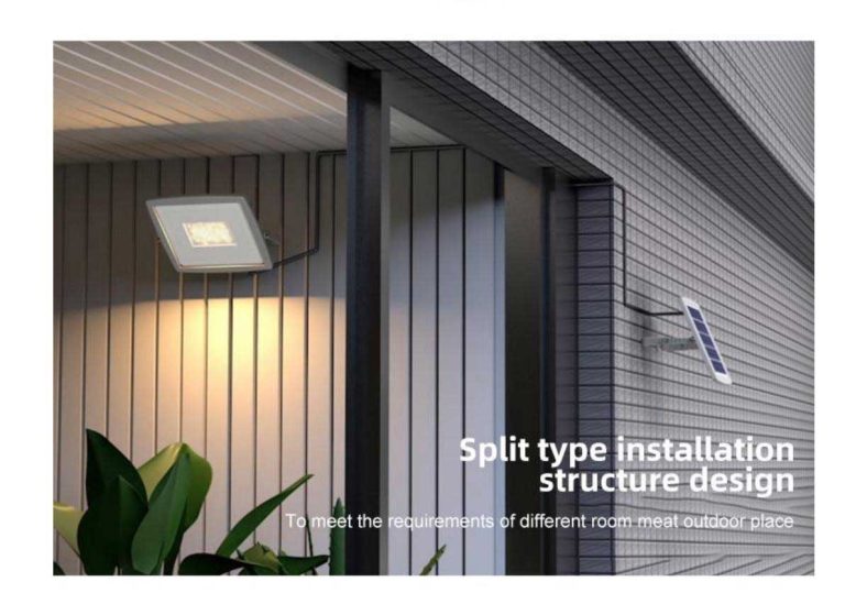 Proiector Solar LED 100W, IP65, 2000LM, 3 Opțiuni de Prindere, CLS-IL005