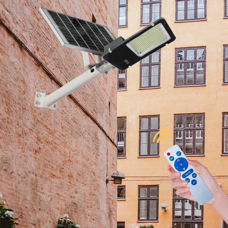 Lampă Solară LED 1000W cu Telecomandă, Panou Solar 60W, Acumulator LiFePO4 13500mAh, IP65, EAZ-IL019