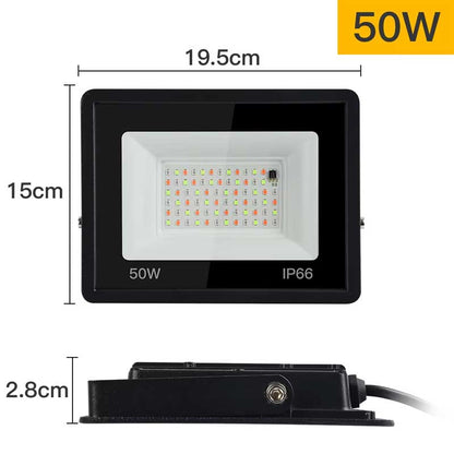 Proiector LED RGB 50W, 220V, IP66, cu Telecomandă pentru Exterior, EAZ-IL0118