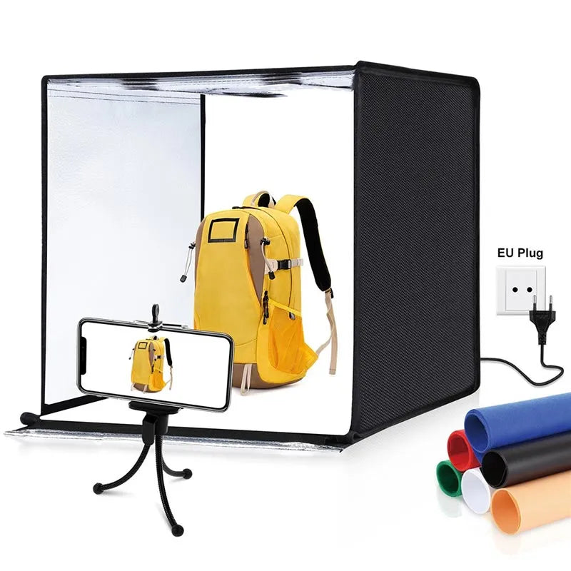 Cutie foto profesională/cort pentru fotografiere de produse 60x60x60cm — Mai Mult Confort