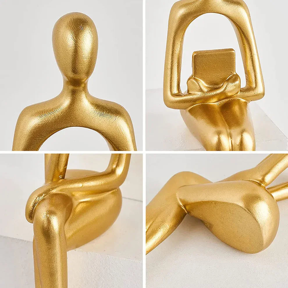 Set 3 decorative aurii din rasina — Confort Practic Pentru Casa Ta