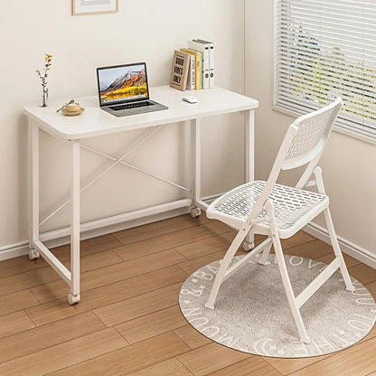 Birou compact cu roti 60x40x75 cm pentru laptop sau birou — Confort Practic Pentru Casa Ta