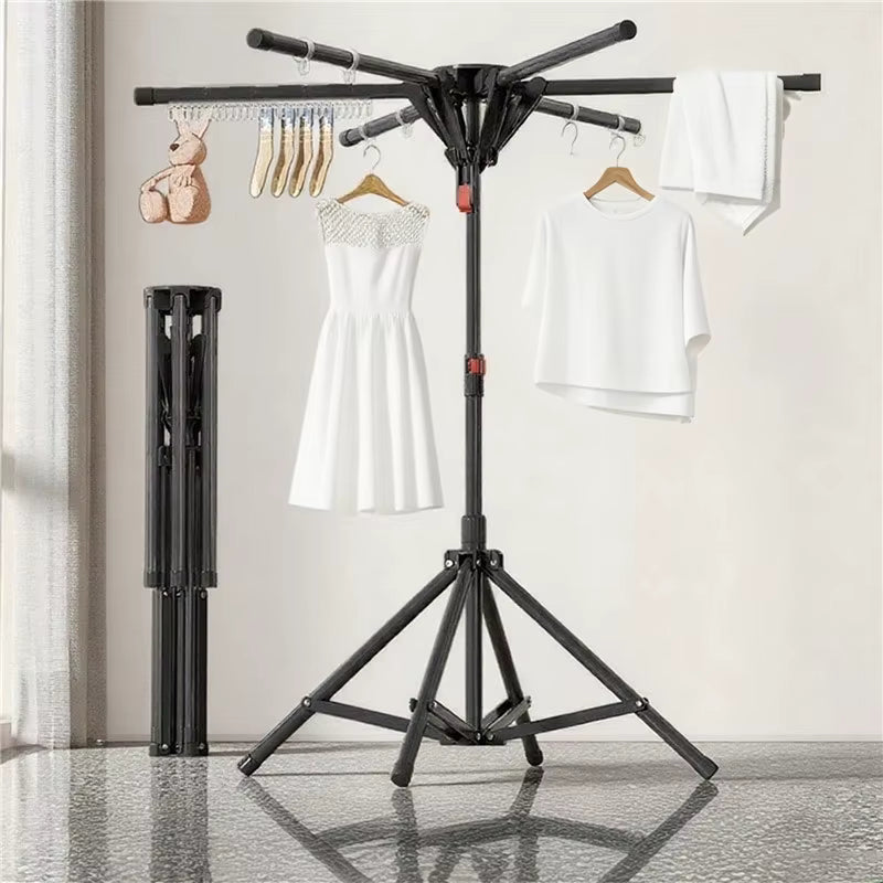Uscator de rufe pliabil tip trepied 150 cm — Confort Practic Pentru Casa Ta