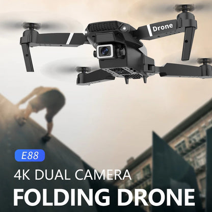 RESIGILAT - Drona inteligenta E88 Pro cu camere 4K — Utilitate Smart Zi de Zi