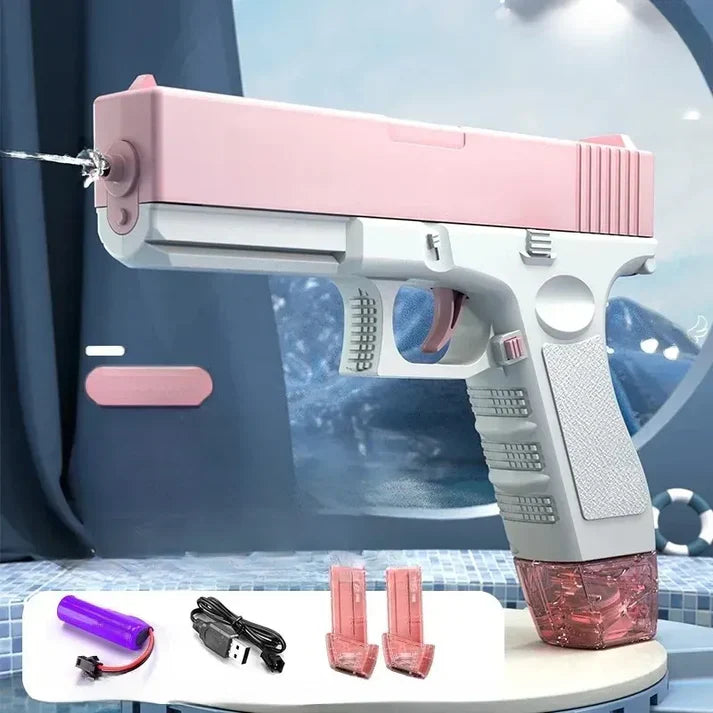 Pistol electric cu jet de apa incarcare USB — Util Pentru Familie și Copii