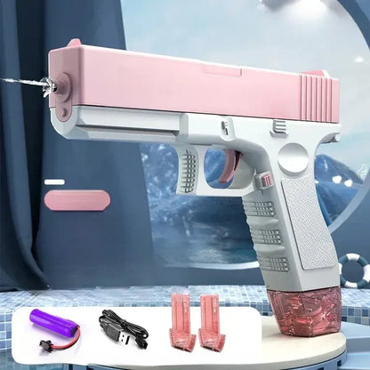Pistol electric cu jet de apa incarcare USB — Util Pentru Familie și Copii