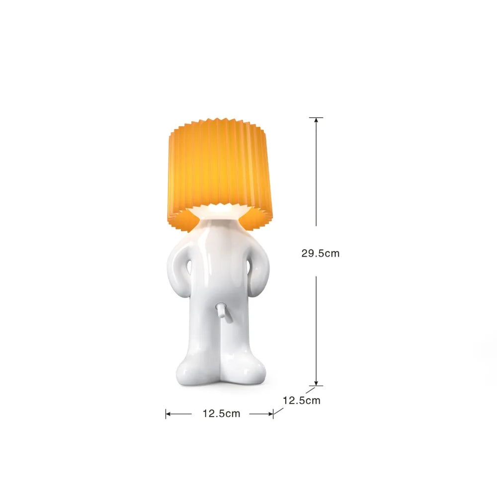 Lampa de birou „Little Shy Man” – Design creativ cu — Ambient Modern Pentru Acasă