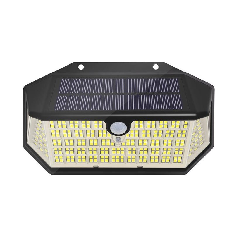 Lampă Solară de Perete cu 266 LED-uri, Senzor Mișcare și 3 Moduri, CLS-IL088
