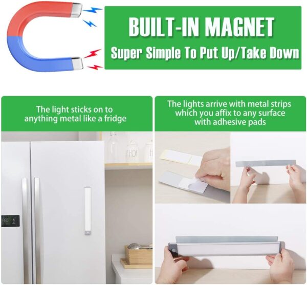 Lampă LED cu Senzor de Mișcare, USB & Fixare Magnetică – Ultra Slim, CLS-IL077