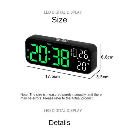 Ceas digital de perete cu afisaj LED — Utilitate Smart Zi de Zi