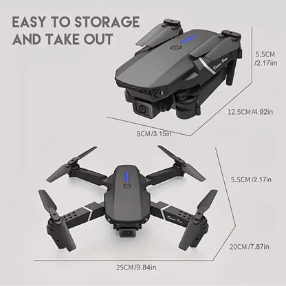 RESIGILAT - Drona inteligenta E88 Pro cu camere 4K — Utilitate Smart Zi de Zi