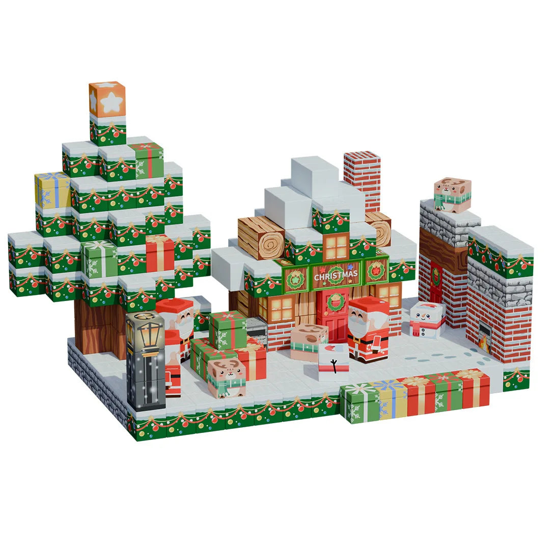 Blocuri magnetice de constructie 3D 2.5 cm — Util Pentru Familie și Copii