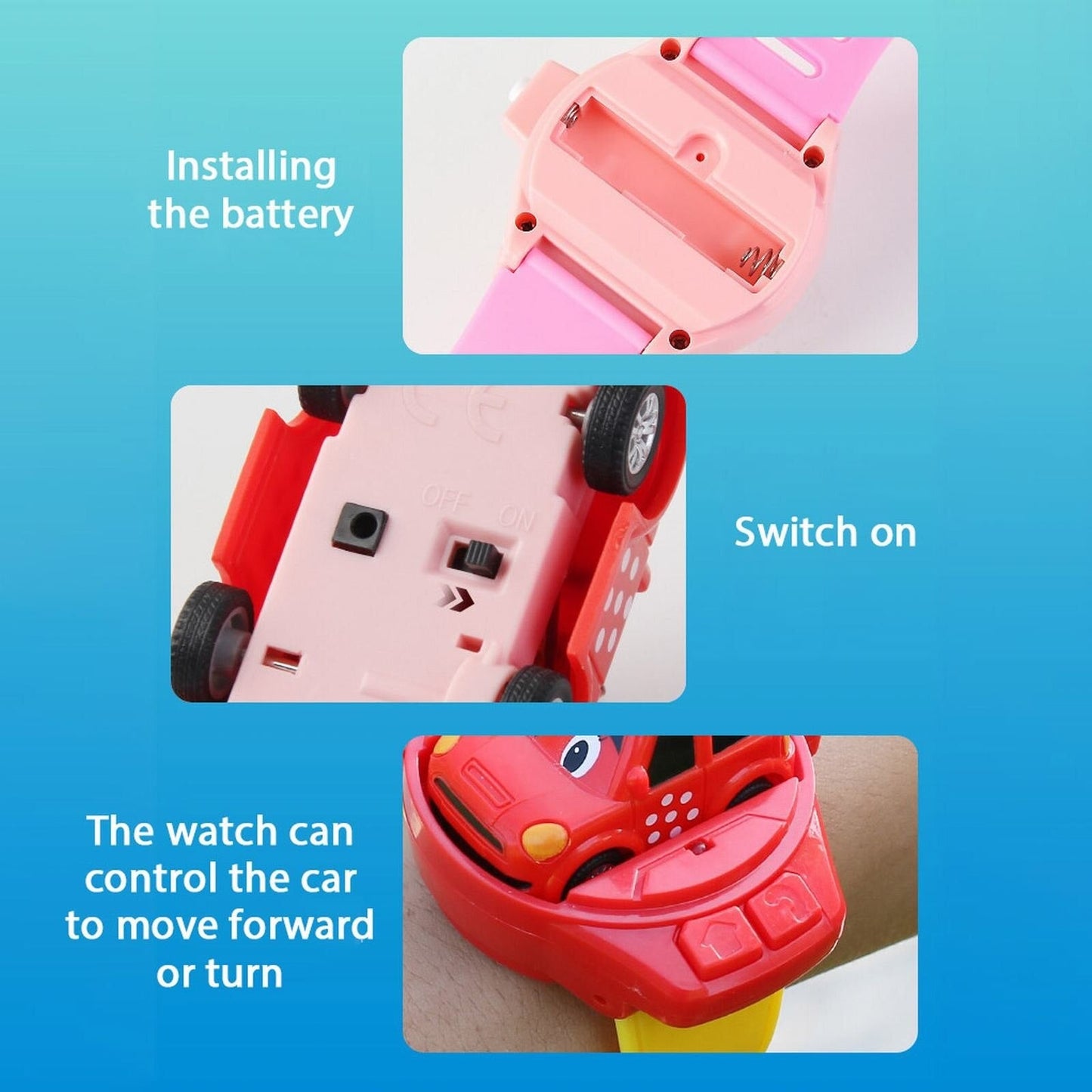 Masinuta de jucarie cu control prin ceas incarcare usb — Util Pentru Familie și Copii