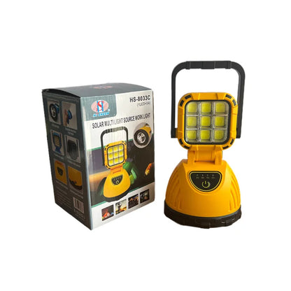 Lanterna portabila multifunctionala cu incarcare solara si reincarcabila prin USB — Ambient