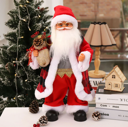 Decoratiune Mos Craciun dansator 50 cm — Ambient Modern Pentru Acasă