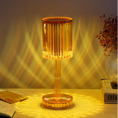 Lampa de masa wireless din cristal acrilic cu touch si — Ambient Modern Pentru Acasă