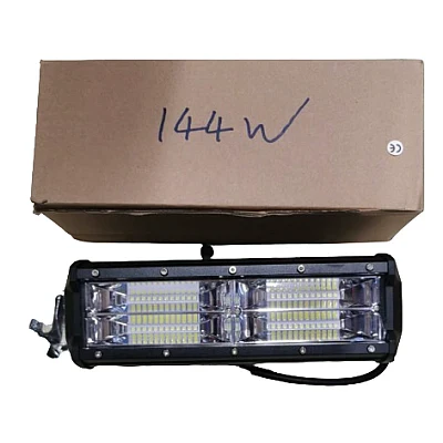 Proiector Led auto Off Road dreptunghiular 144w 14000lm IP68 — Confort și Siguranță la Drum