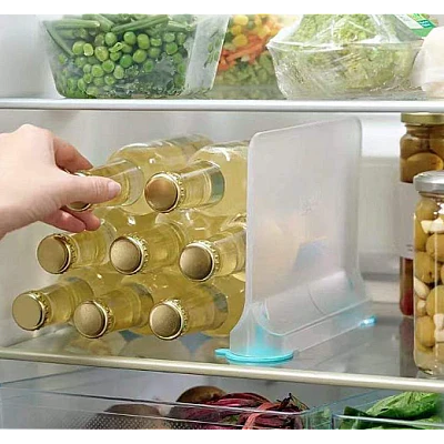 Separator transparent pentru frigider 15.5 x 5.5 x 20.5 cm — Mai Mult Confort în Bucătărie