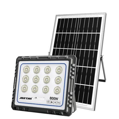 Proiector solar LED Jortan 600/800/1000W cu panou solar IP66 — Ambient Modern Pentru Acasă