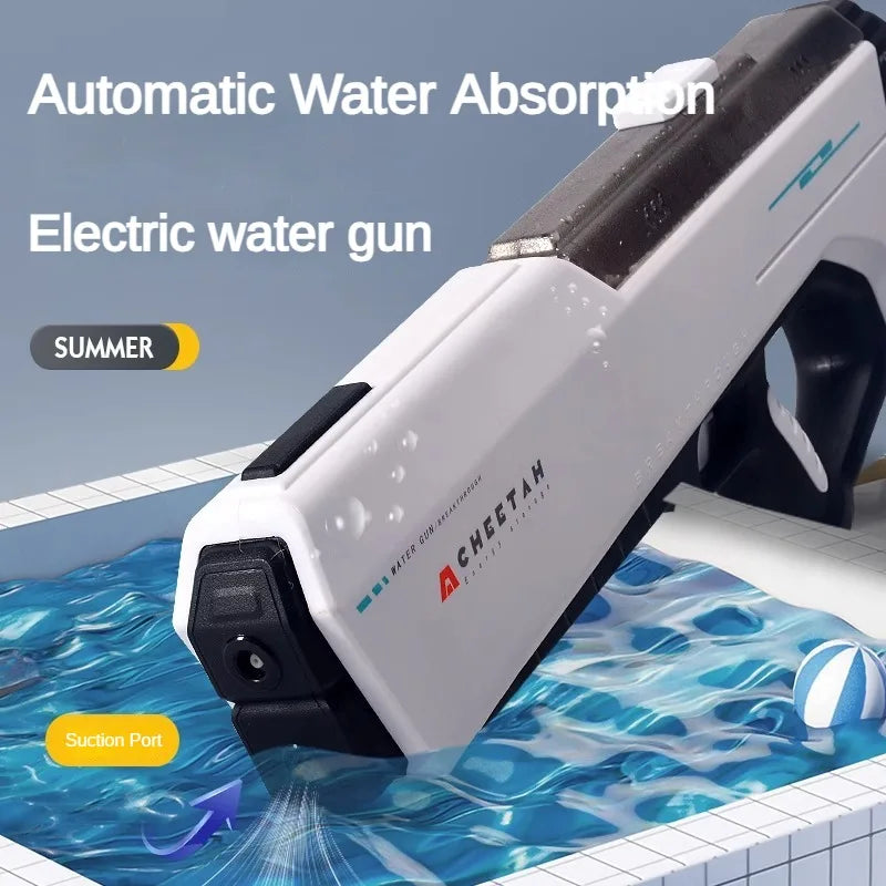 Pistol apa electric Cheetah 54x6x20 cm – tragere automata baterie — Util Pentru Familie și Copii