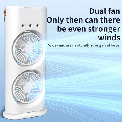 Ventilator portabil de birou cu umidificare prin pulverizare si telecomanda — Utilitate Smart Zi