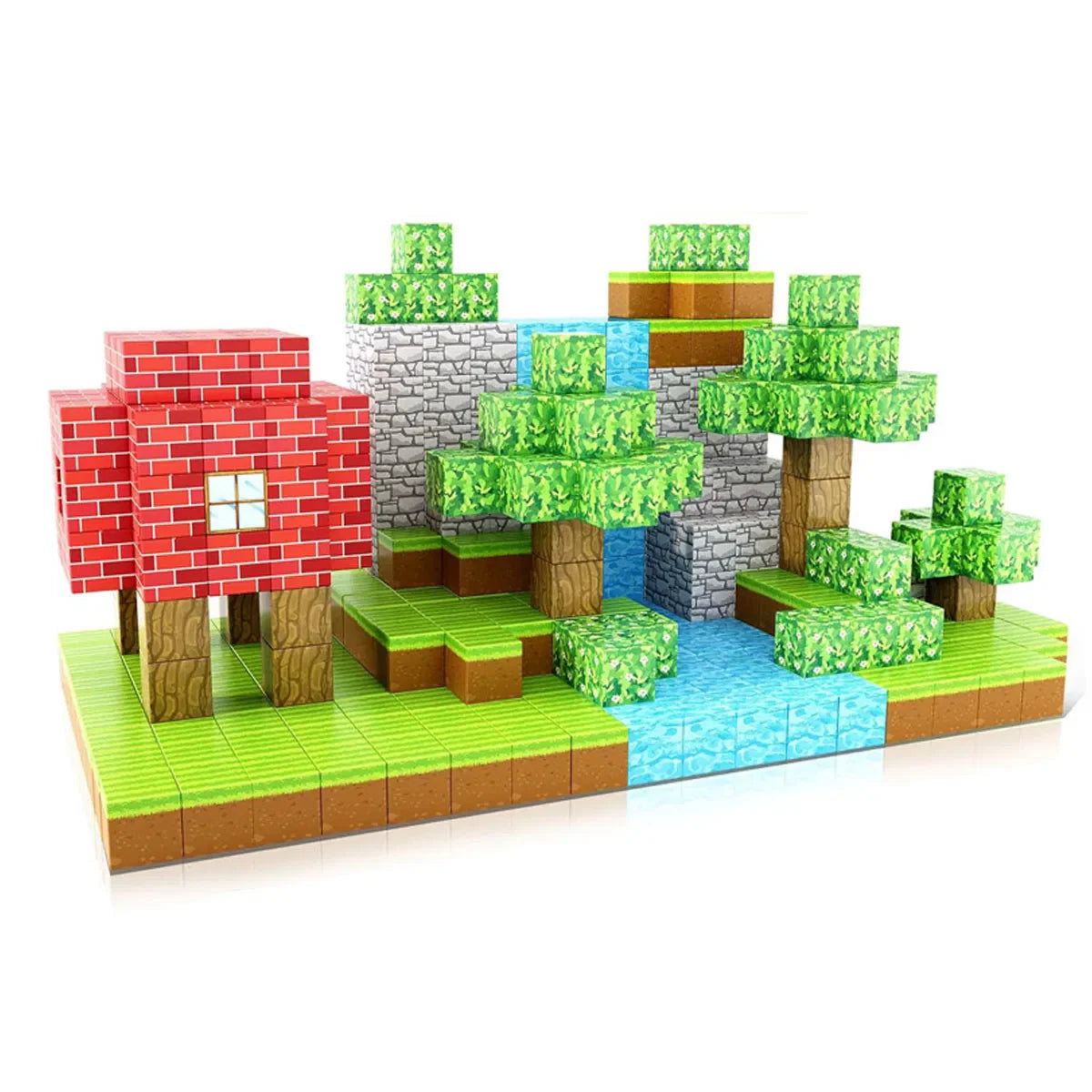 Blocuri magnetice de constructie 3D 2.5 cm — Util Pentru Familie și Copii