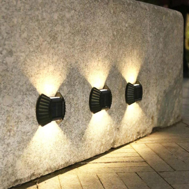 Set 4 lampi solare exterioare pentru perete — Ambient Modern Pentru Acasă