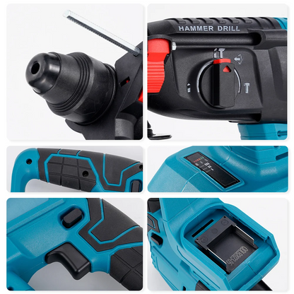 Bormasina cu Percutie Fara Fir Brushless 1850W 2 Acumulatori 18V
