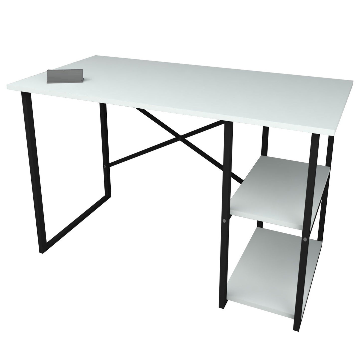 Birou modern cu rafturi laterale – PAL 18 mm — Confort Practic Pentru Casa Ta