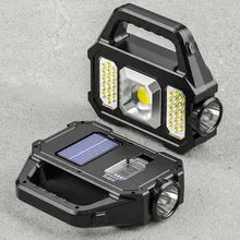 Lanterna solara cu proiector lateral cob si incarcare usb — Ambient Modern Pentru Acasă