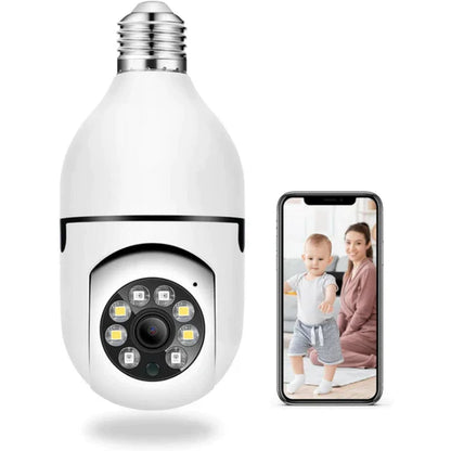 Cameră WiFi Bec 360° cu Monitorizare Video, Night Vision și Control din Telefon, A-172-1
