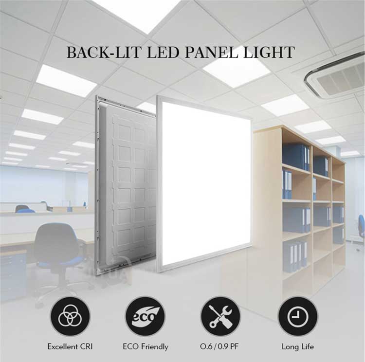 Set 10 Panouri LED 600x600mm, 60W, Încastrate, Lumină Rece, EAZ-IL0107