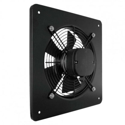 Ventilator Axial de Perete 250mm, Carcasă Metalică, pentru Evacuare Debit Mare de Aer, Montaj Mural, Q-14H026