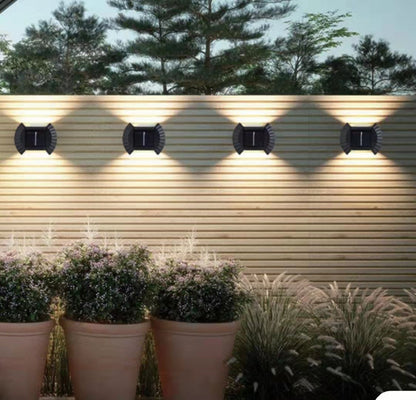 Set 4 lampi solare exterioare pentru perete — Ambient Modern Pentru Acasă