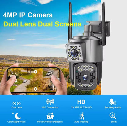 Camera Supraveghere WiFi 4K 8MP Dual Lens PTZ, Zoom 10X, IP66, Night Vision, A-109