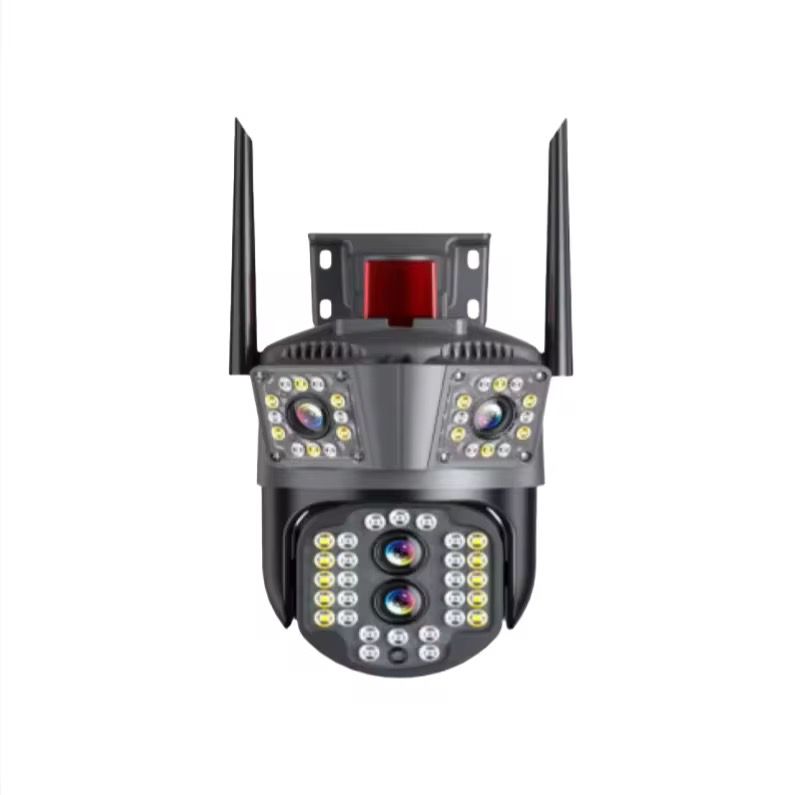 Camera Supraveghere Tripla 4K WiFi PTZ, Zoom 10X, Auto Tracking, IP66, A-108