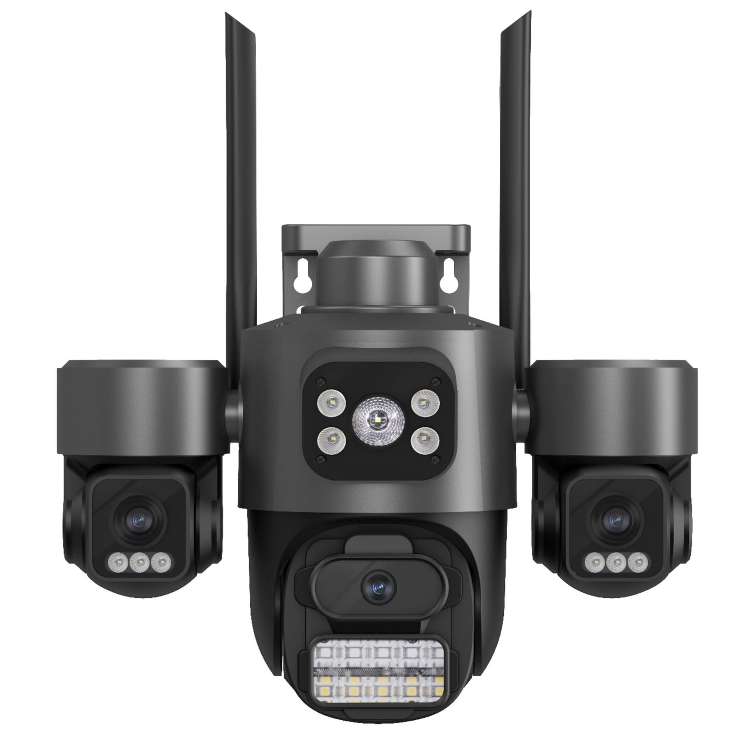 Camera Supraveghere WiFi PTZ 3 Lentile Full HD, Vedere Nocturna Color, AI, IP66, A-101