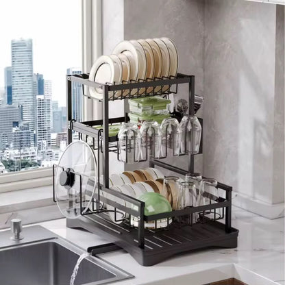 Scurgator de Vase Multifunctional pentru Bucatarie, 2 Niveluri, A-176-9